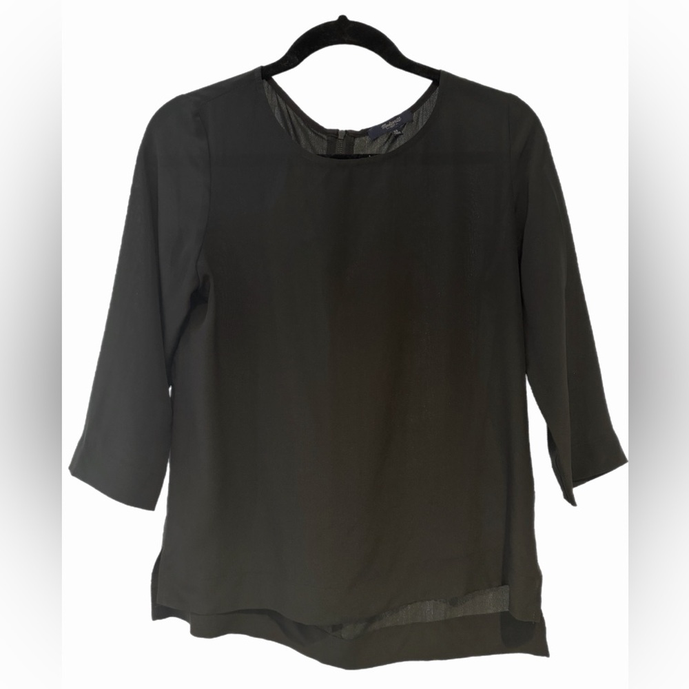 Madewell Silk Black Blouse - Size XS